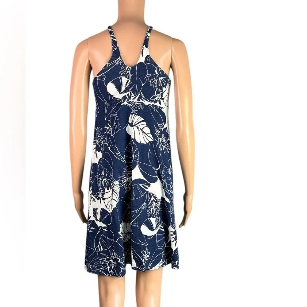 Patagonia Blue & White Floral Sun Dress
